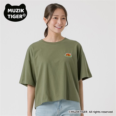 MUZIK TIGER 胸ポイントTシャツ レディス ESSEME(エシーム) ESM26M055