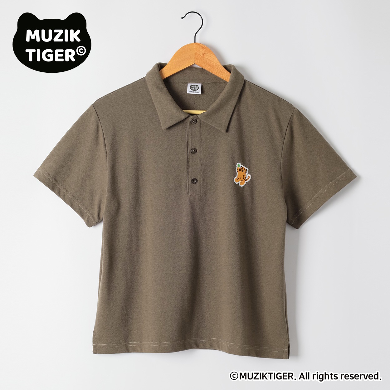 MUZIK TIGER ポロシャツ レディス ESSEME(エシーム) ESM26M056-TS(コイチャ-XL)