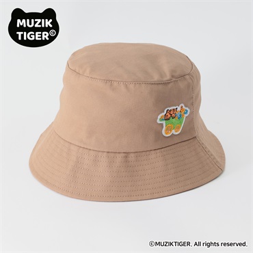 MUZIK TIGER 刺繍バケットハット レディス ESSEME(エシーム) ESM26M059-TS(ウスチャ-ﾌﾘｰ)