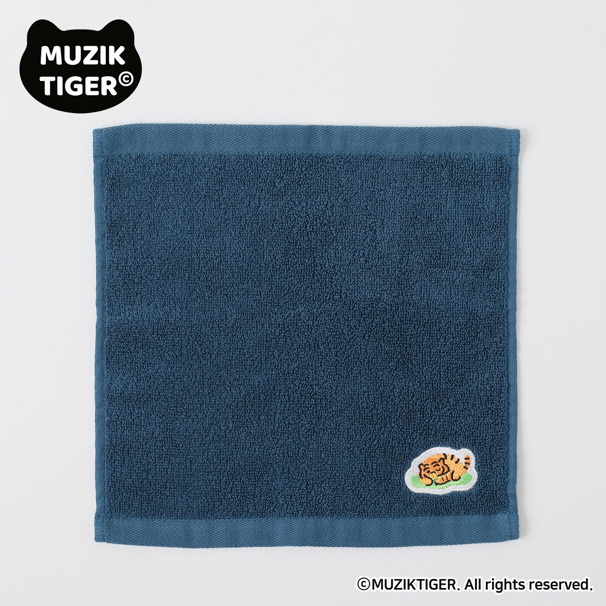 MUZIK TIGER 刺繍ハンカチ レディス ESSEME(エシーム) ESM26M061-TS(コイアオ-ﾌﾘｰ)