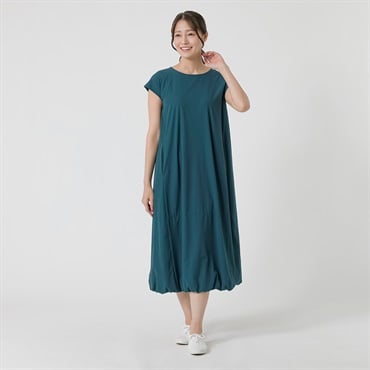 バルーンフレンチスリーブワンピース レディス ESSEME(エシーム) 391867(ミドリ-M)