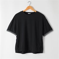 立体フリルシアーカットプルオーバー レディス ESSEME(エシーム) 363166-CPN(クロ-M)