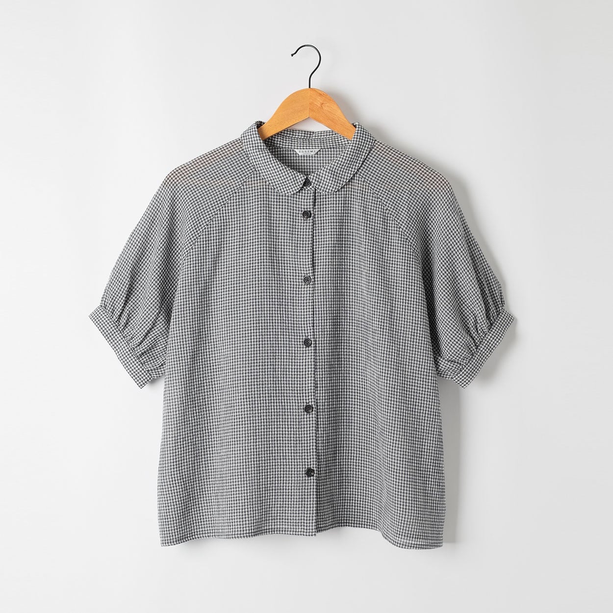 ラグラン丸襟ブラウス レディス Merrish Days(メリッシュ デイズ) DA261LJ365(チャコ－ルグレ－-XL)
