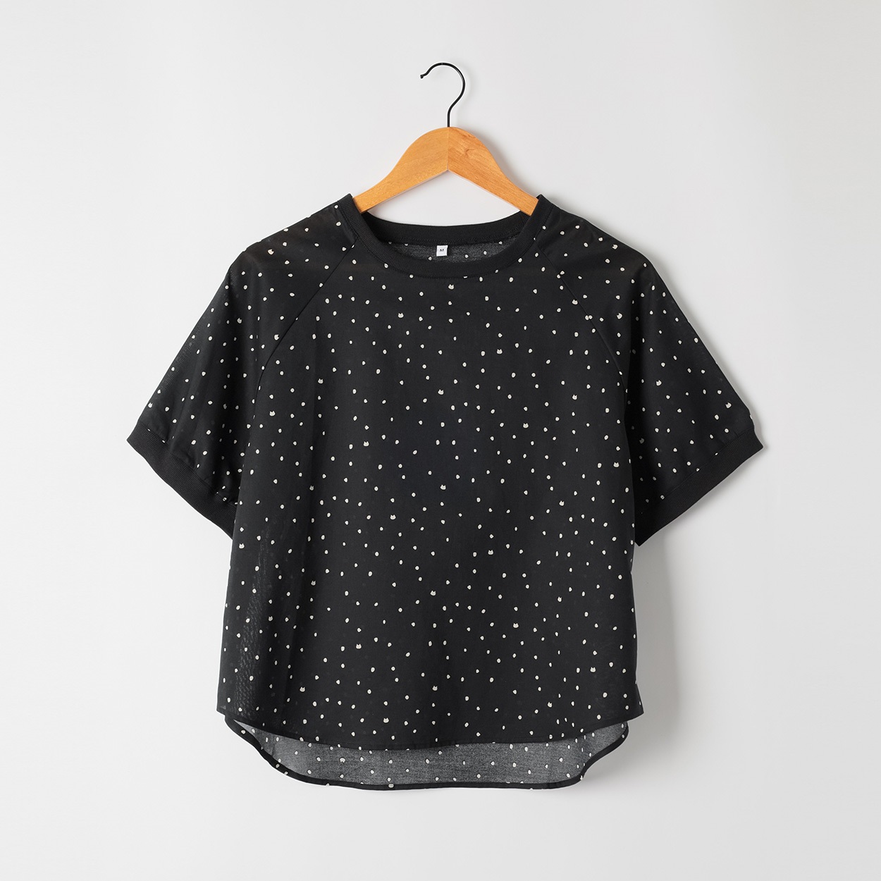 プリントTブラウス レディス Merrish Days(メリッシュ デイズ) DA261LJ366(クロ-XL)