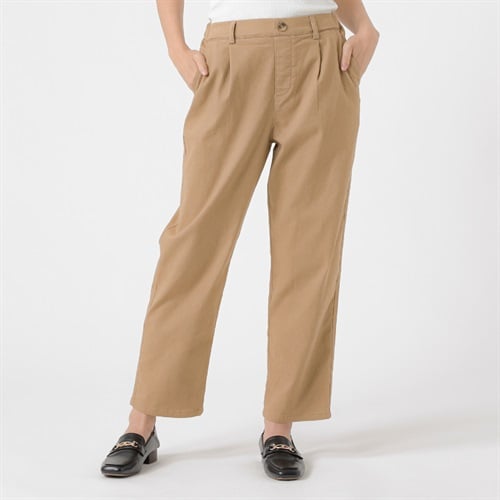 裏起毛タックツイルセミワイドパンツ レディス ESSEME(エシーム) 391866