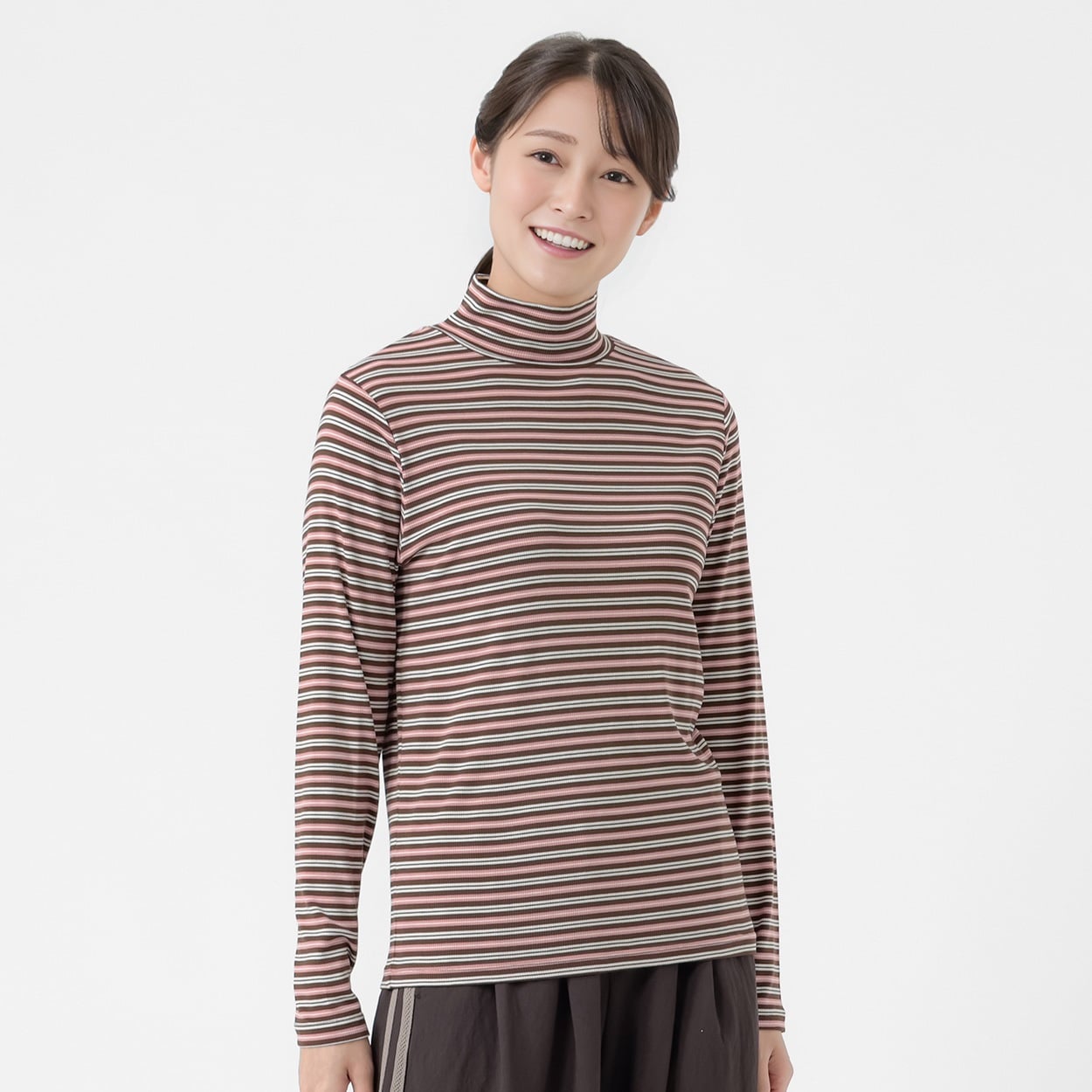 モイストマルチボーダーインナー レディス ESSEME(エシーム) AE262HY386J(チャ-XL)