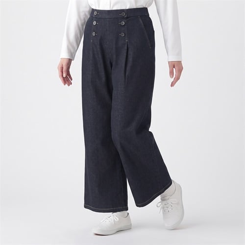 裏起毛デニムワイドパンツ レディス ESSEME(エシーム) 5313633
