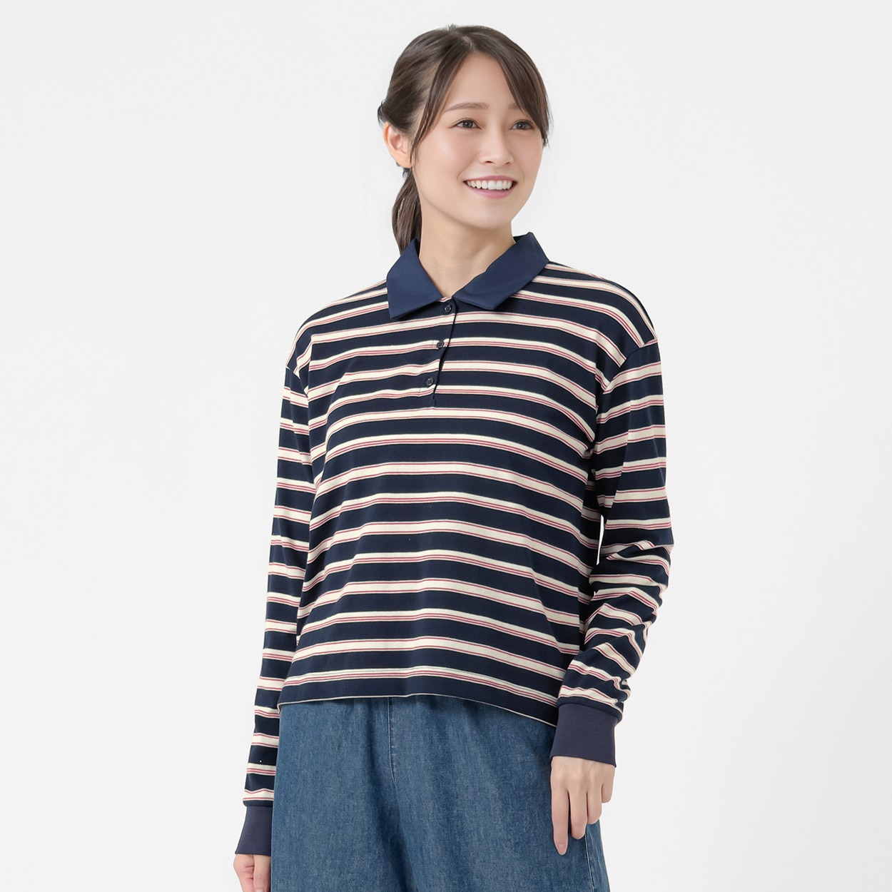 ボーダーラガーシャツ レディス ESSEME(エシーム) ESM26J077-TS