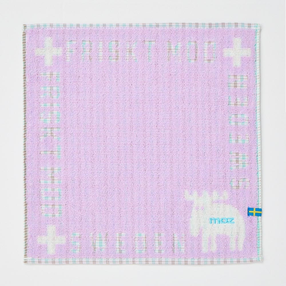 moz(モズ) 角ポイント柄ハンカチ(ウスアカ-フリー)