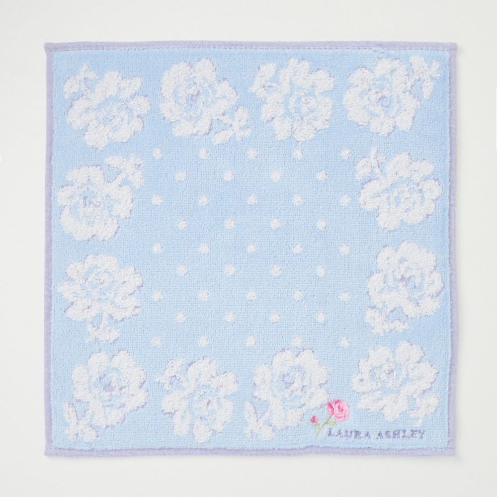 Laura Ashley(ローラ アシュレイ) タオル薔薇(アオ-フリー)