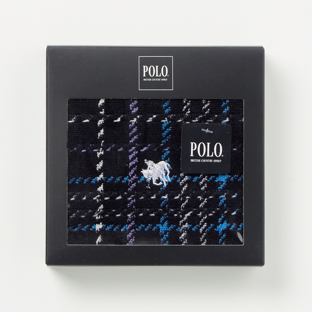 POLO BCS 紳士箱入りハンカチ(Ａクロ-フリー)