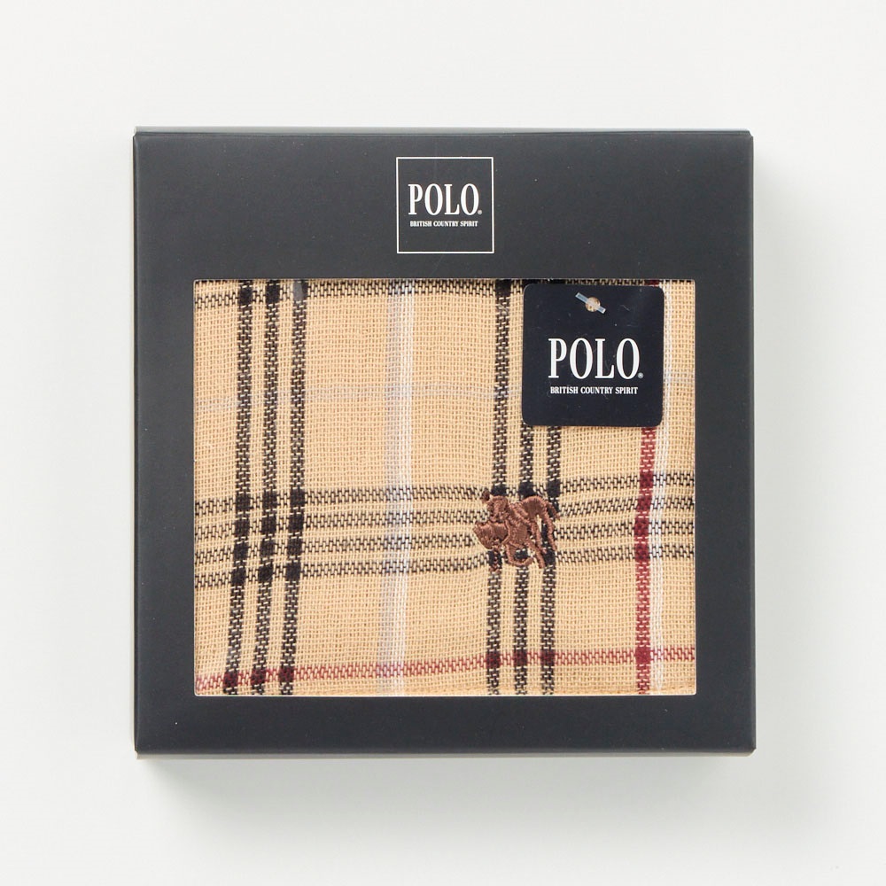 POLO BCS 紳士箱入りハンカチ(Ａウスチャ-フリー)
