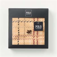 POLO BCS 紳士箱入りハンカチ(Ａチャ-フリー)