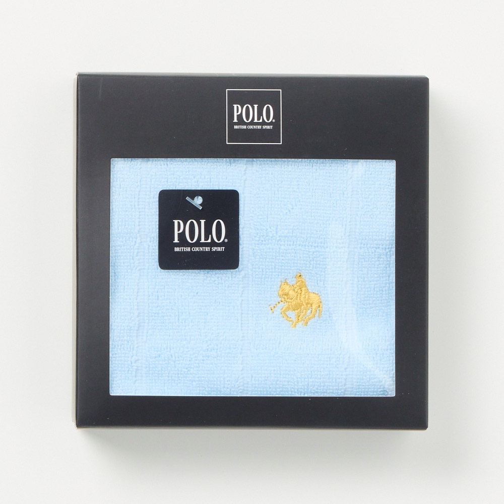 POLO BCS 紳士箱入りハンカチ(Ａウスアオ-フリー)