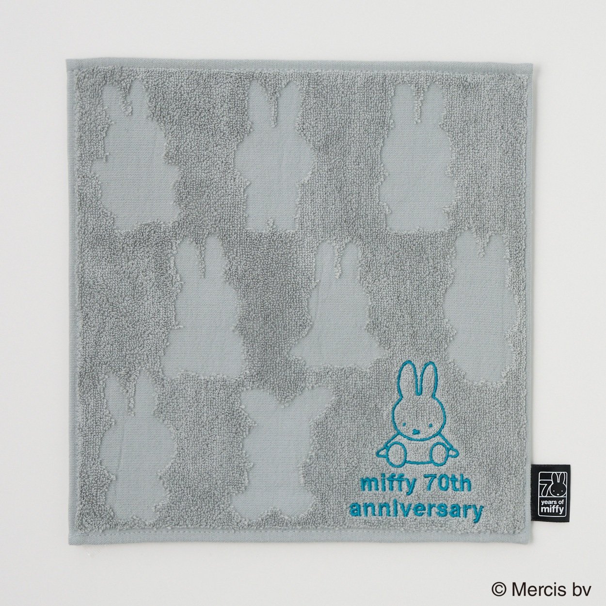 ご確認用。近沢レース ミッフィー ホワイト WH タオルハンカチ 70th