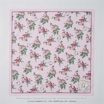 Laura Ashley(ローラ アシュレイ) シナモロール　ハンカチ(ウスアカ-フリー)