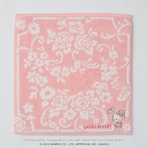 Laura Ashley(ローラ アシュレイ) ハローキティタオル ハンカチ