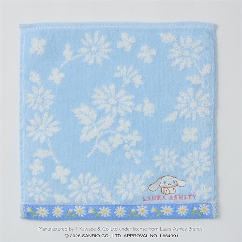 Laura Ashley(ローラ アシュレイ) シナモロール　ミニタオル(アオ-フリー)