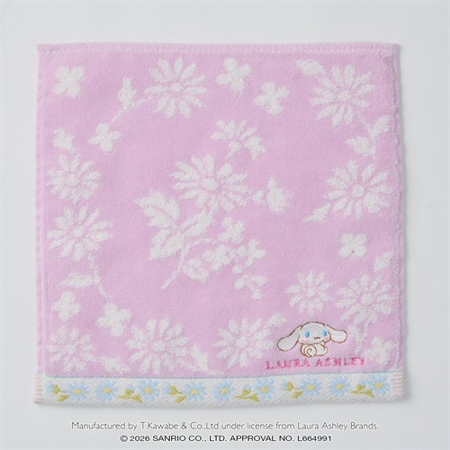 Laura Ashley(ローラ アシュレイ) シナモロール　ミニタオル(ムラサキ-フリー)