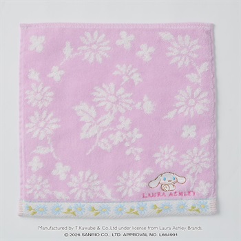 Laura Ashley(ローラ アシュレイ) シナモロール　ミニタオル(ムラサキ-フリー)