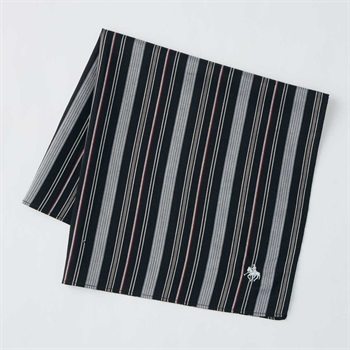 POLO BRITISH COUNTRY SPIRIT(ポロ・ビーシーエス) ストライプハンカチ5061 ユニセックス(クロ-フリー)
