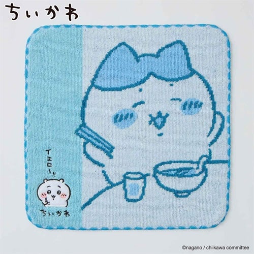 ちいかわ タオルハンカチ(イエロー!!・ブルー-フリー)