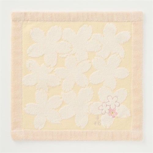 宇野千代 タオル刺繍(キイロ-フリー)