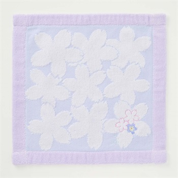 宇野千代 タオル刺繍(アオ-フリー)