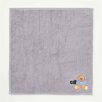 専用❤みかん…贅沢❤リバティ*首かけタオル❤アデラジャ＊グレー系★ グレート・ブリティッシュ・テディベアタオル無地 | イオンスタイル