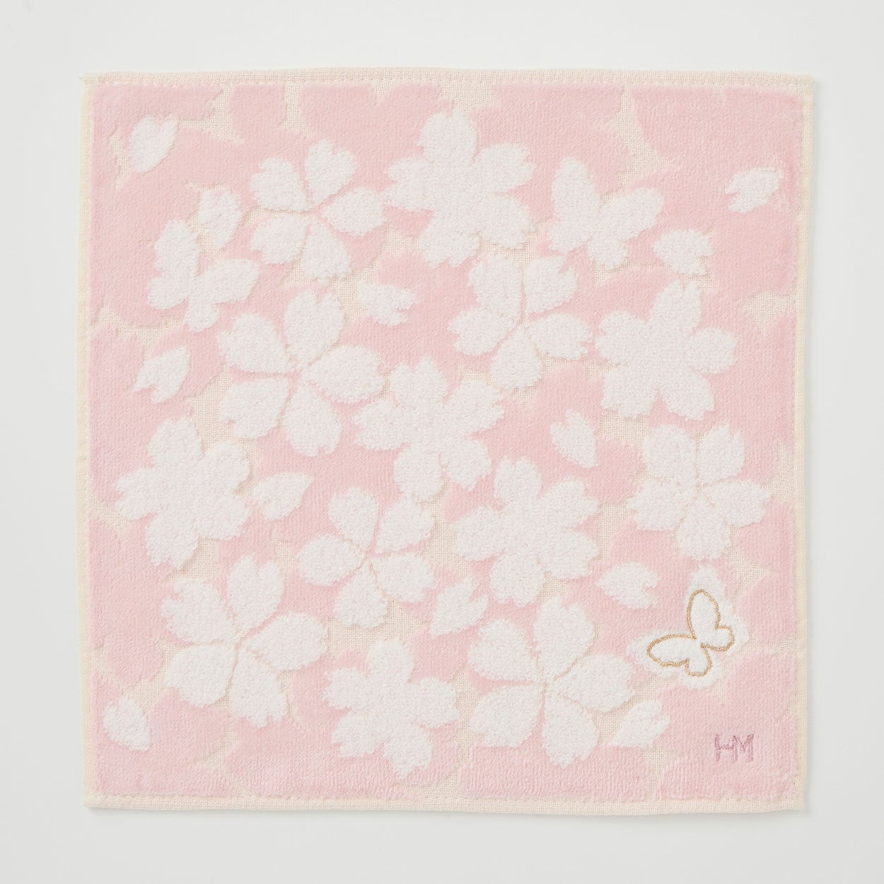HANAE MORI(ハナエモリ) 桜タオルハンカチ 蝶 | イオンスタイル