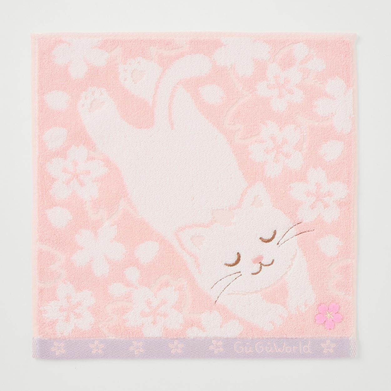 グーグー 桜タオルハンカチ 猫 | イオンスタイルオンライン 衣料品