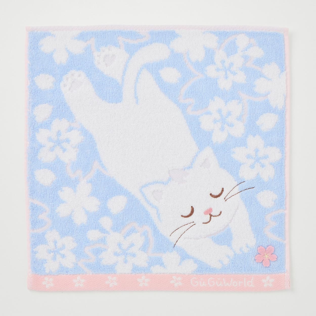 グーグー 桜タオルハンカチ 猫 | イオンスタイルオンライン 衣料品