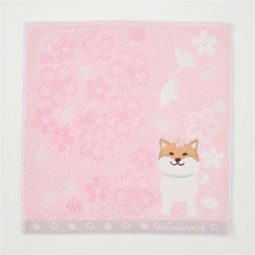 グーグー 桜タオルハンカチ 犬 | イオンスタイルオンライン 衣料品