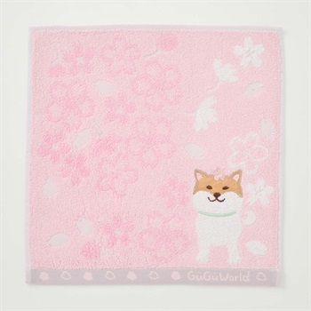 グーグー 桜タオルハンカチ 犬 | イオンスタイルオンライン 衣料品