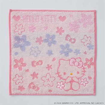 サンリオキャラクターズ ミモザ･桜タオル1P(ピンク-フリー)
