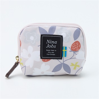 Nina Jobs(ニーナ・ヨブス) 撥水北欧柄ティッシュポーチ(ウスアカ-フリー)