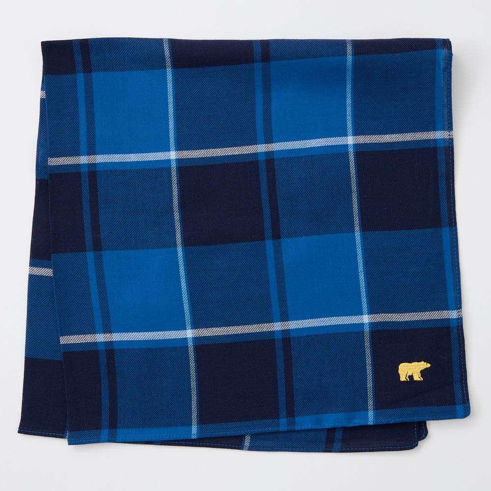 Gベア ハンカチ 大チェック メンズ Golden Bear(ゴールデンベア)(コイアオ-フリー)