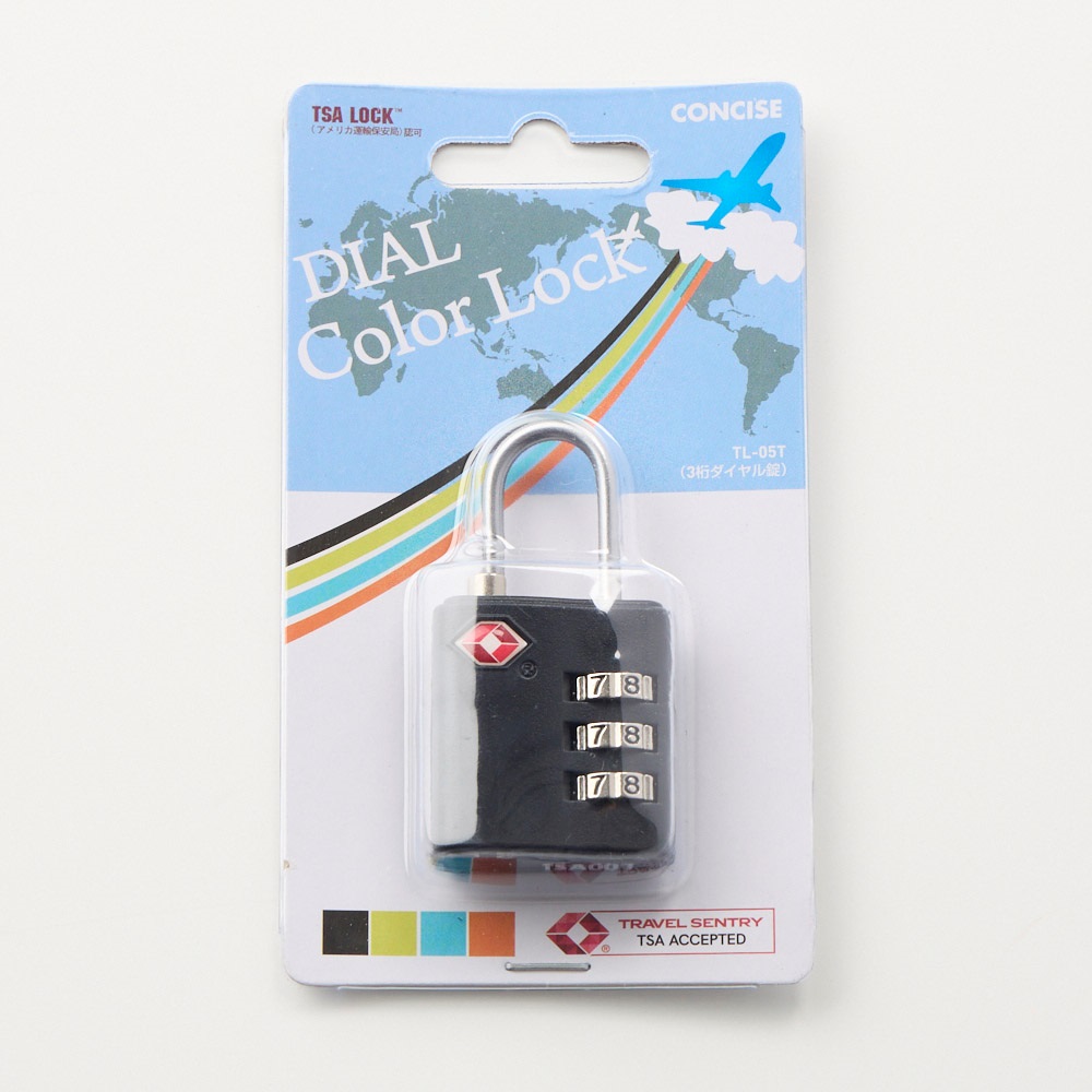TSA3ダイヤルカラーロック(クロ-フリー)