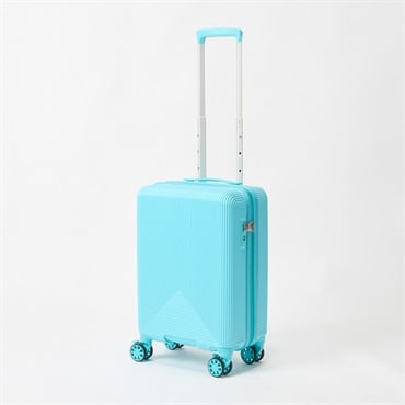 トップバリュ(TOPVALU) カラフルジッパーキャリー【Sサイズ】(ブルー-47CM)
