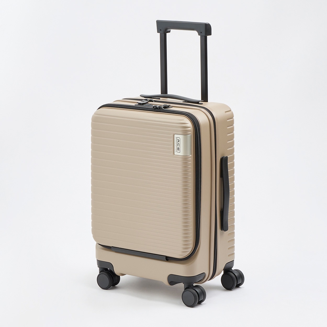 ACE(エース)DBYフロントオープン静音キャスタージッパーキャリーケース