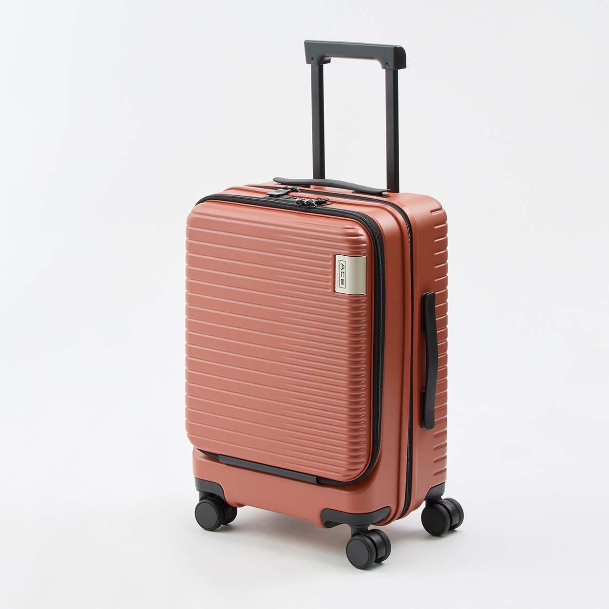 ACE(エース)DBYフロントオープン静音キャスタージッパーキャリーケース