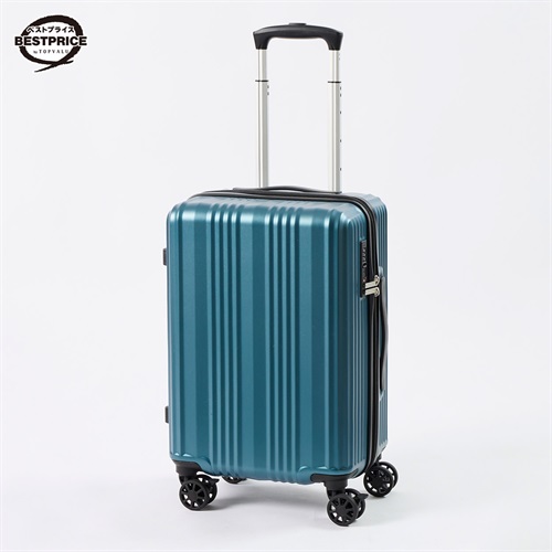 トップバリュ ベストプライス(TOPVALU BESTPRICE) シンプルジッパーキャリーS(グリーン-S)