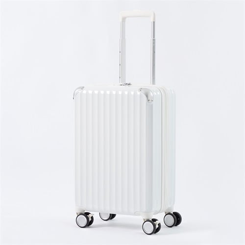 トップバリュ(TOPVALU) Sサイズ 拡張ファスナー付き軽量ジッパーキャリー(シロ-S)