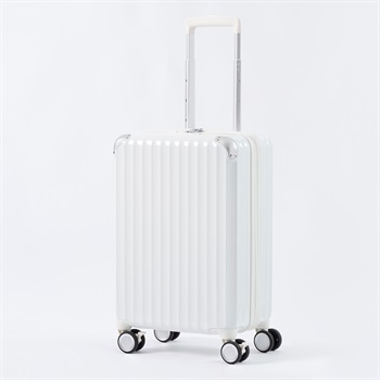 トップバリュ(TOPVALU) Sサイズ 拡張ファスナー付き軽量ジッパーキャリー(シロ-S)
