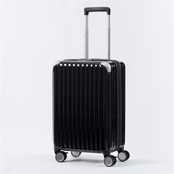 トップバリュ(TOPVALU) Sサイズ 拡張ファスナー付き軽量ジッパーキャリー(クロ-S)