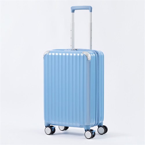 トップバリュ(TOPVALU) Sサイズ 拡張ファスナー付き軽量ジッパーキャリー(アオ-S)