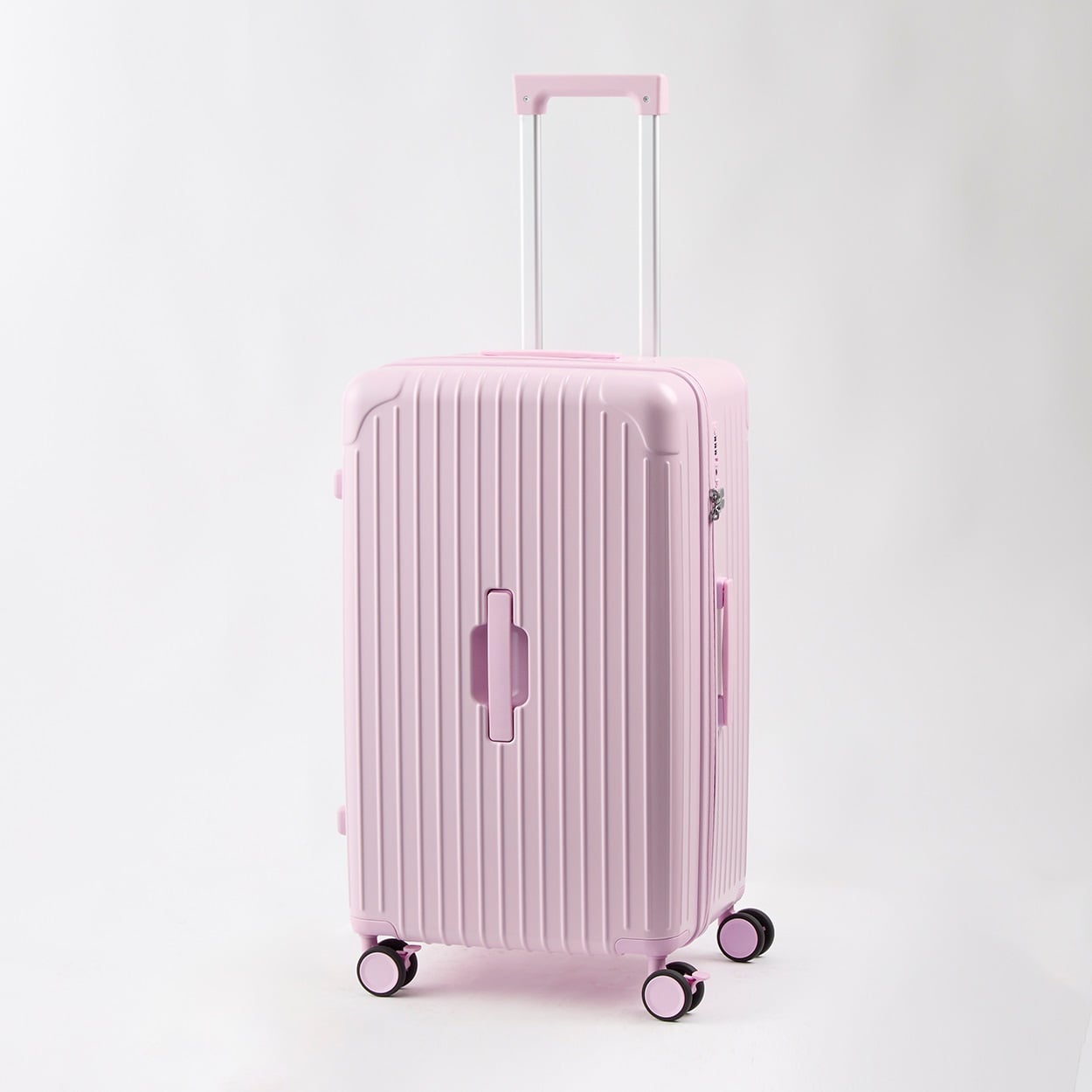 トップバリュ(TOPVALU) 100周年 トランク型ジッパーキャリー(ウスアカ-62CM)