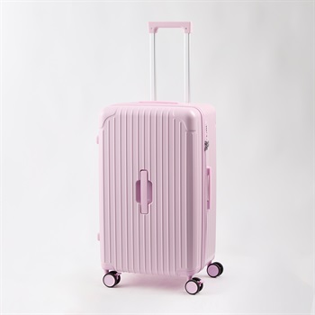 トップバリュ(TOPVALU) 100周年 トランク型ジッパーキャリー(ウスアカ-62CM)
