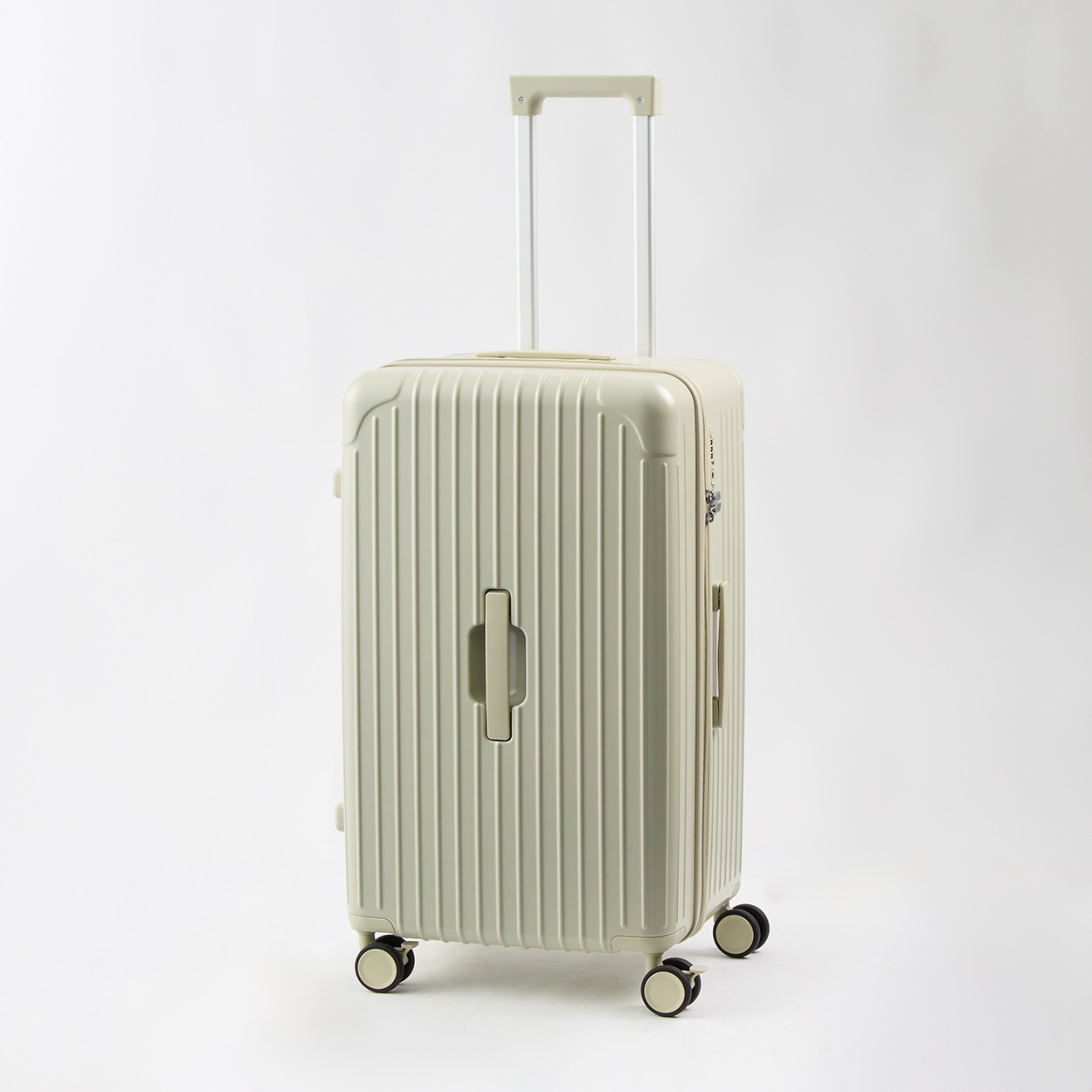 トップバリュ(TOPVALU) 100周年 トランク型ジッパーキャリー(ウスミドリ-62CM)