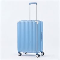 トップバリュ(TOPVALU) Mサイズ 拡張ファスナー付き軽量ジッパーキャリー(アオ-M)